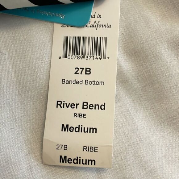 SUNSETS BLACK AND WHITE BIKINI BOTTOM.  NEW - Picture 4 of 8